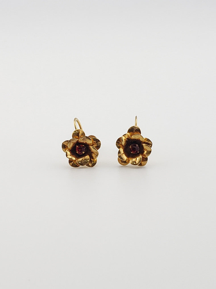 10k Flower Earrings