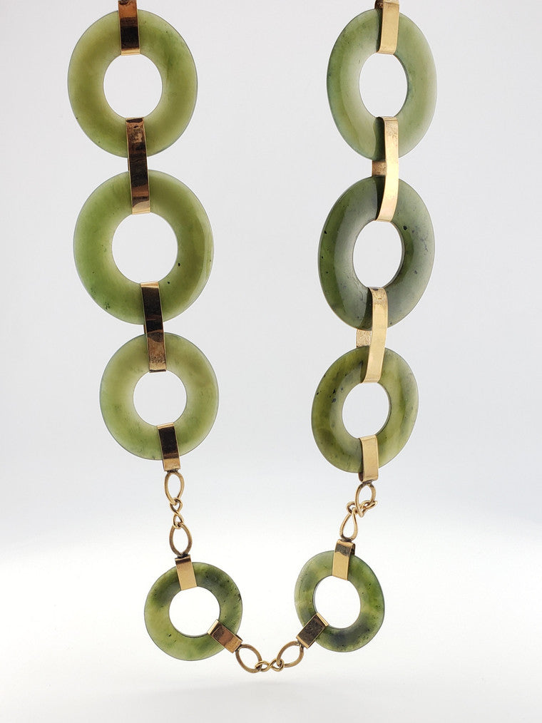 Jade Rings Necklace