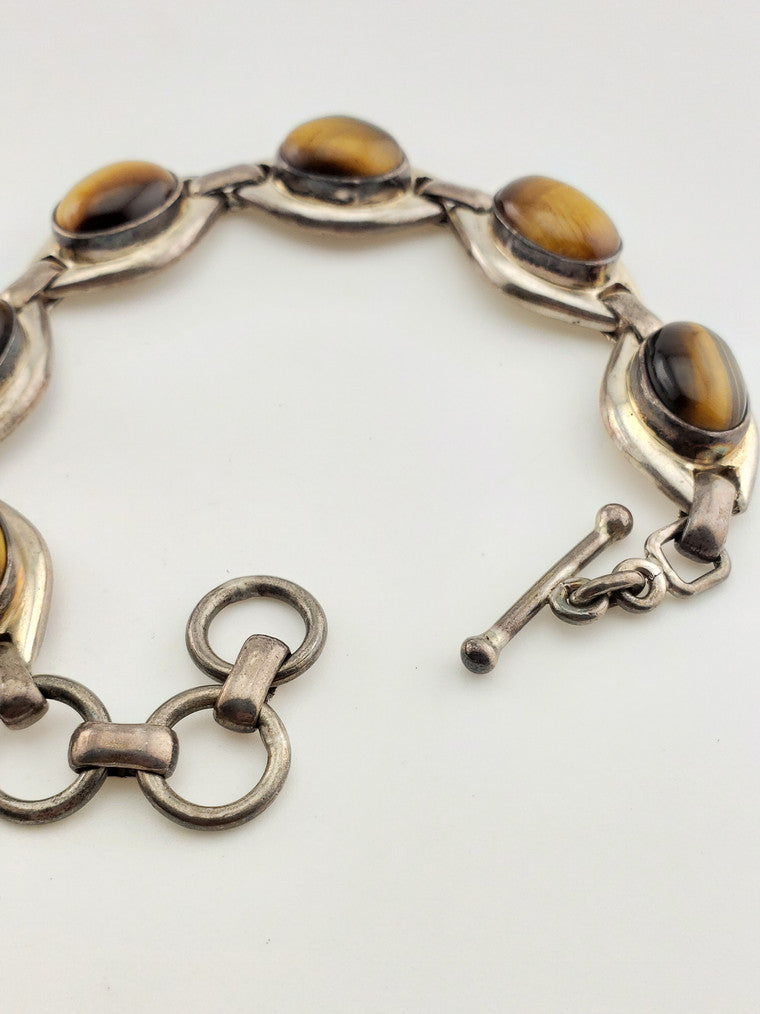 Tiger Eye SS Bracelet