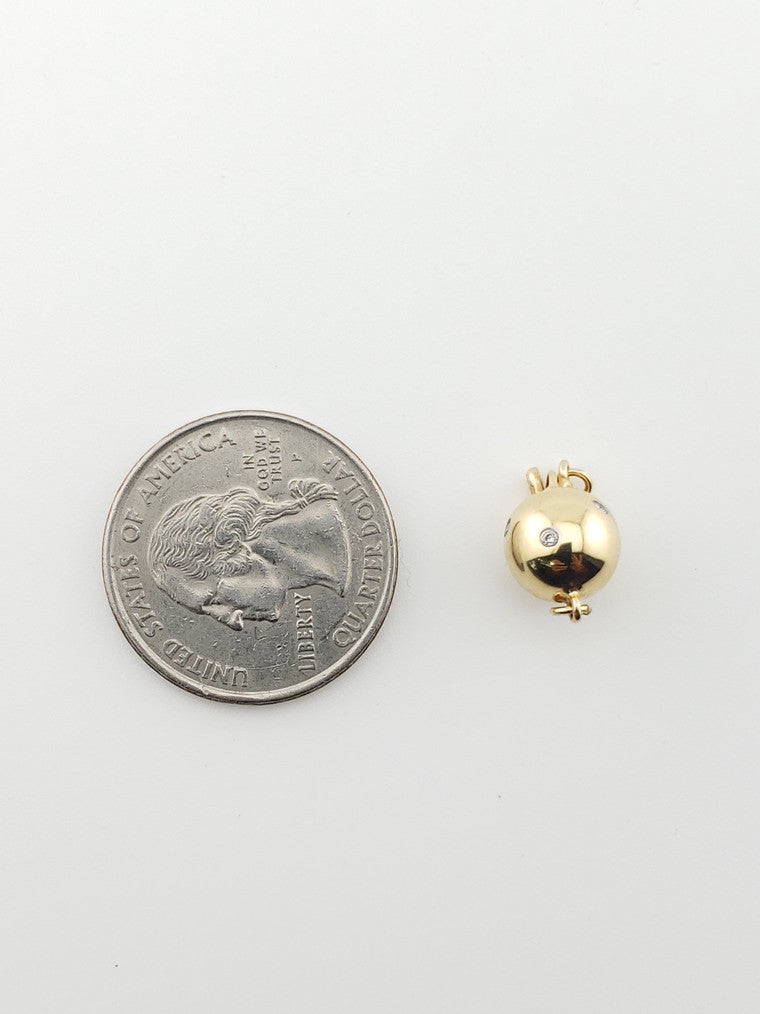 Diamond Sphere Clasp