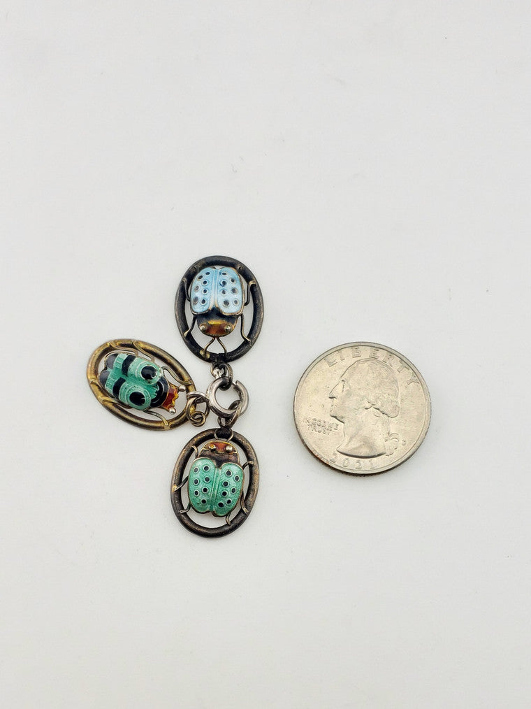 SS Vintage Bug Charm Pendant