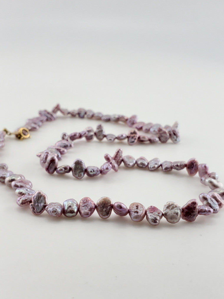 Pearl Strand #10 - Japanese Rice Pink and Lavender