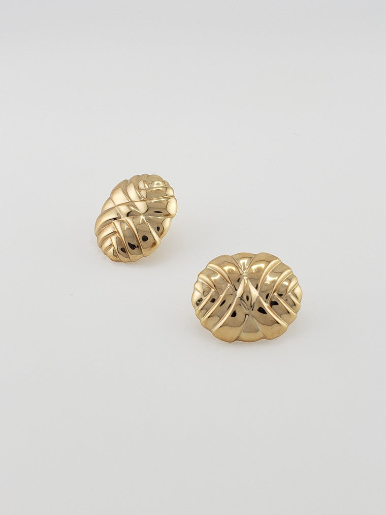 14k Woven Earrings