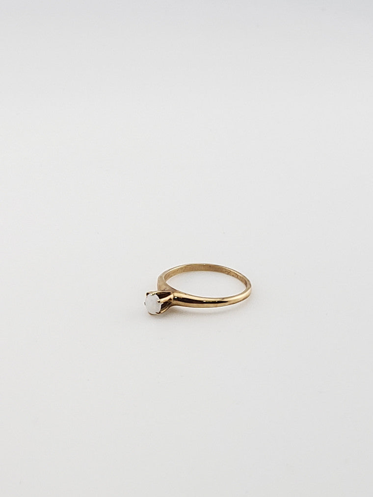 Small Opal Cabochon Ring