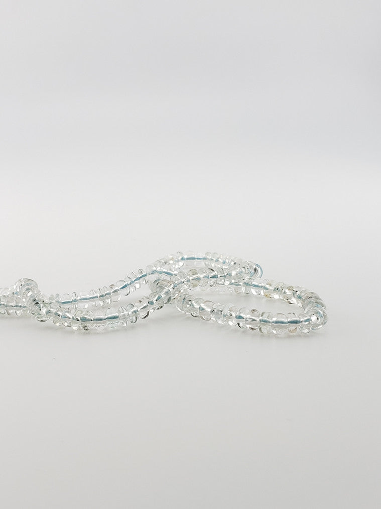 Rondel Aquamarine Strand 16.25"