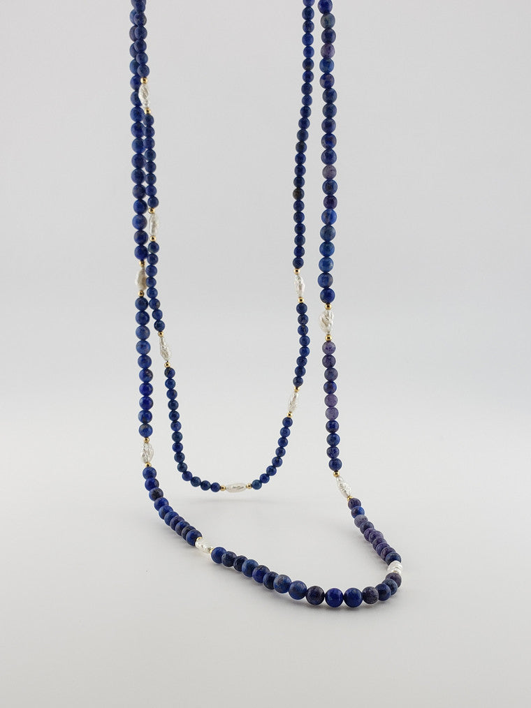 Lapis & Pearl Strand