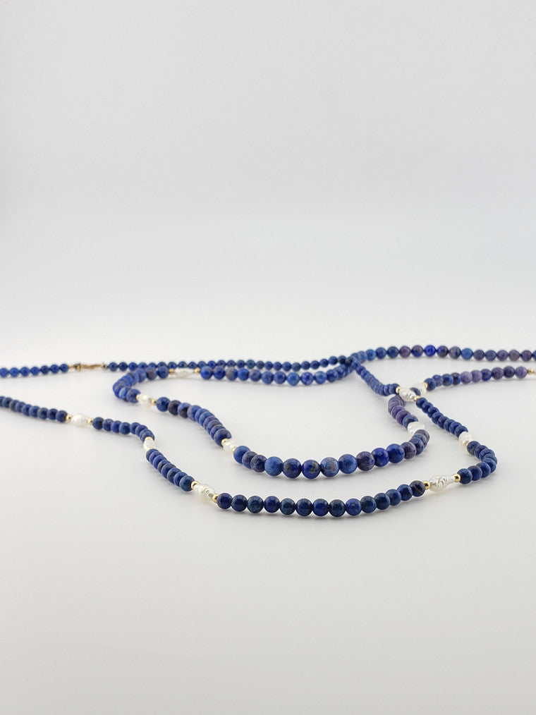 Lapis & Pearl Strand