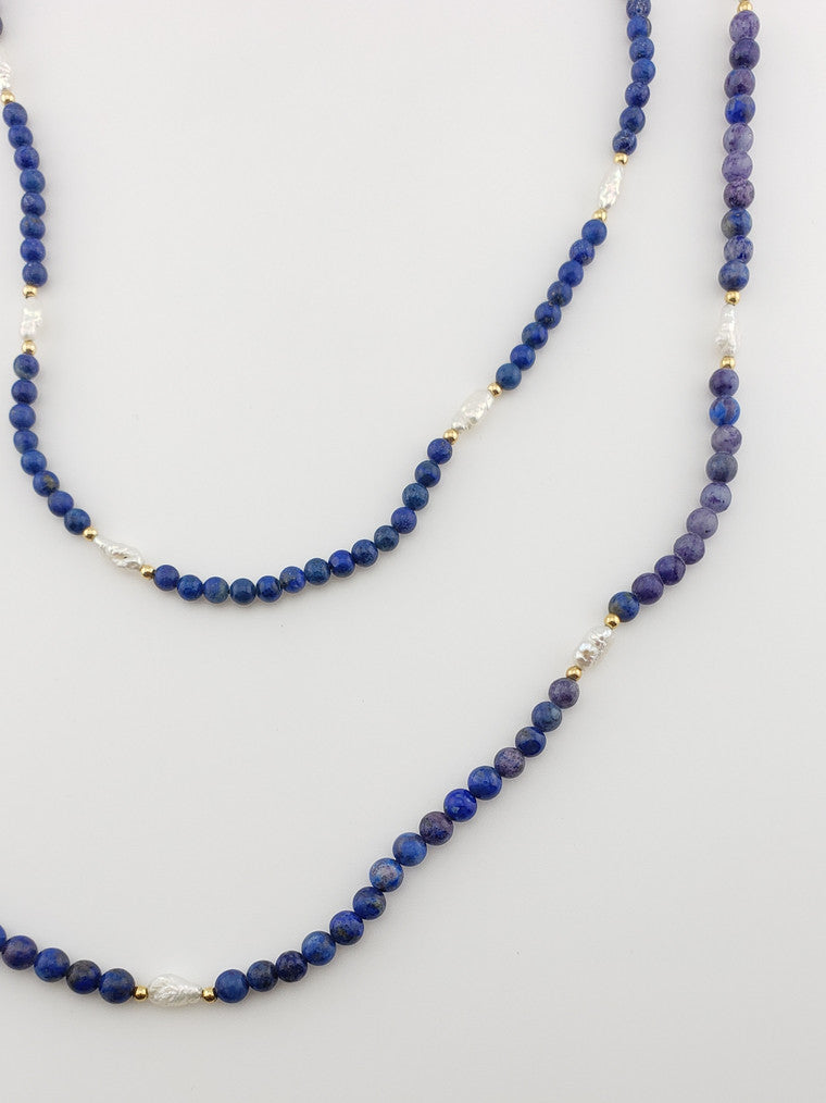 Lapis & Pearl Strand