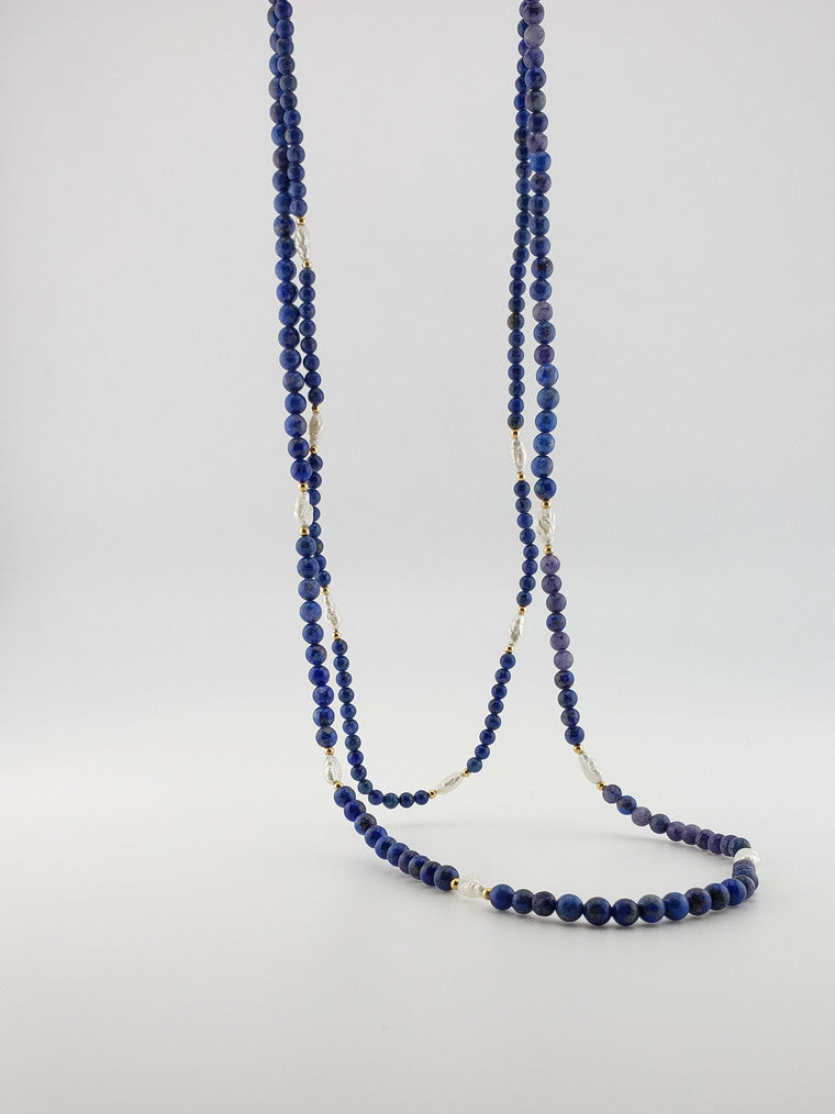 Lapis & Pearl Strand