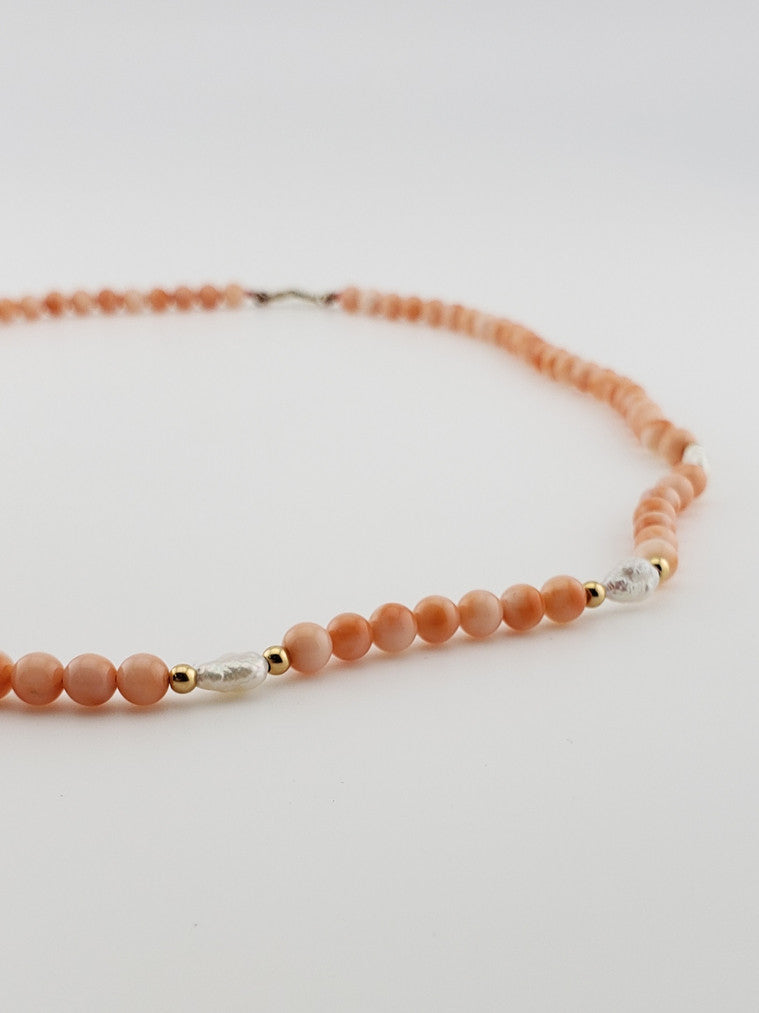 Coral & Pearl Strand 20"