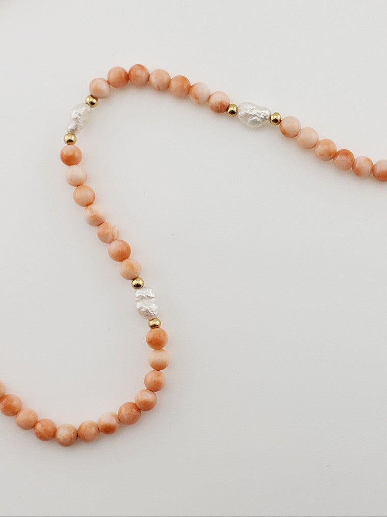 Coral & Pearl Strand 20"