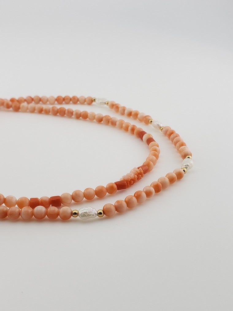 Coral & Pearl Strand 20"