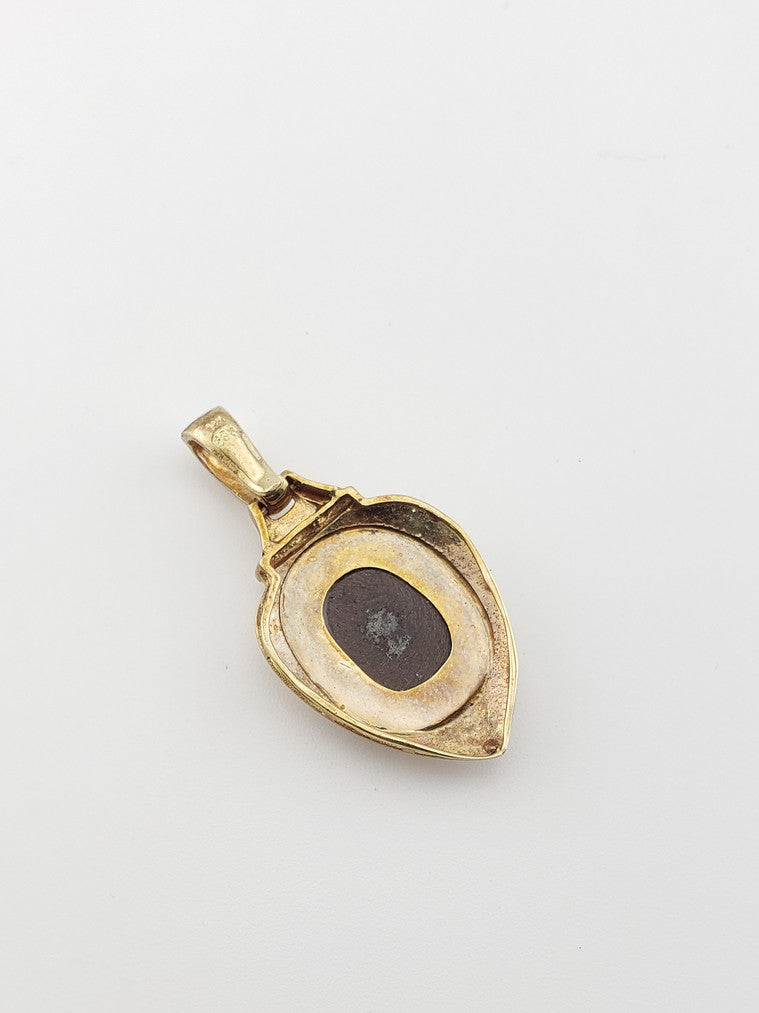 Large Blue Opal Pendant