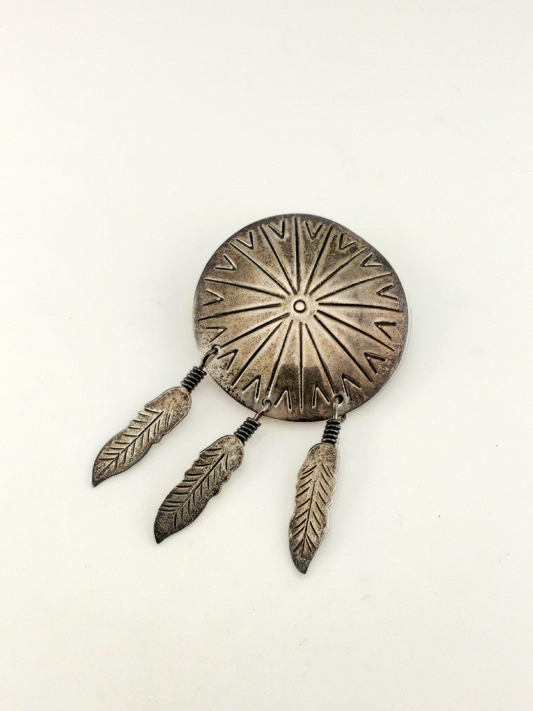Sterling Feather Pin