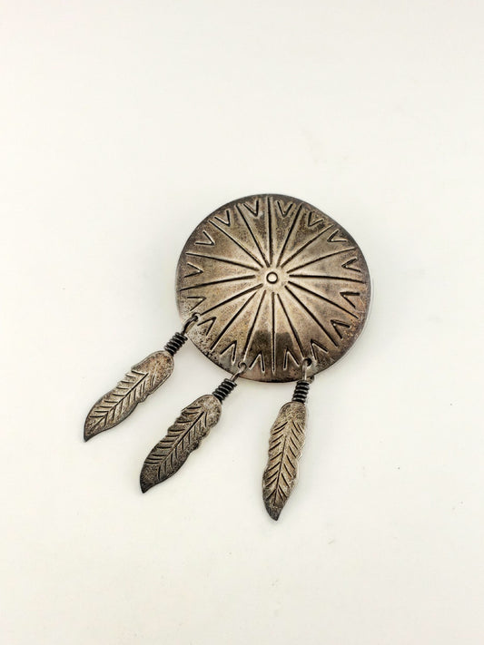 Sterling Feather Pin