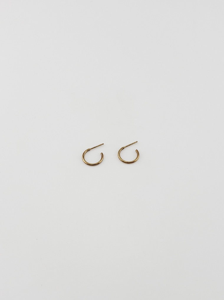 Half Circle Hoop Earrings