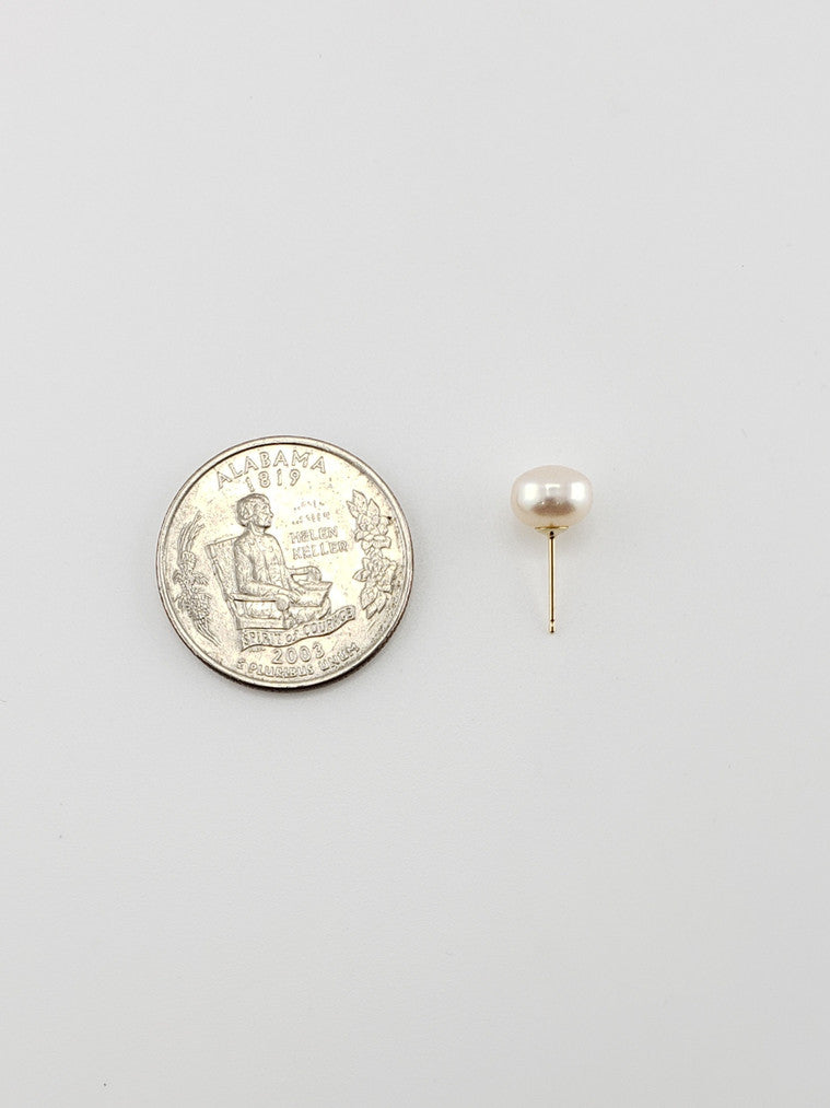 Pearl Studs- Peach #2