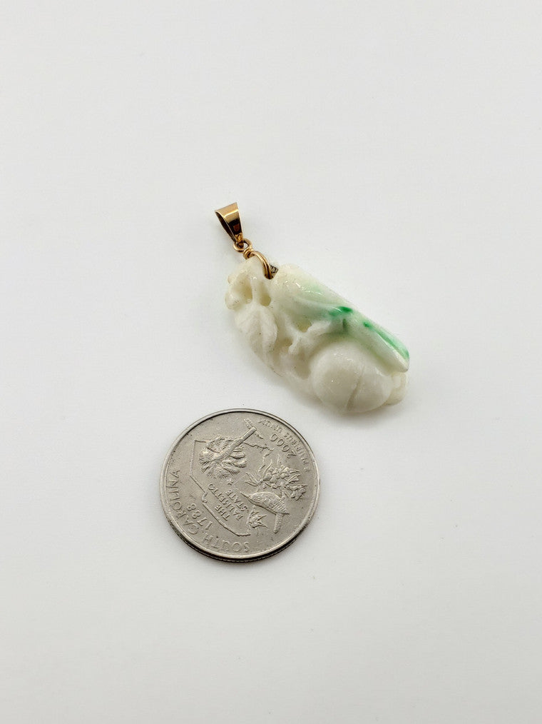 Antique Chinese Carved Jade Pendant
