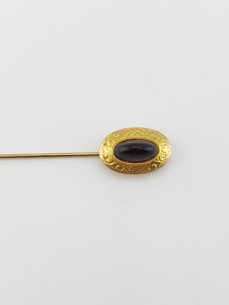 Garnet Cabochon Pin