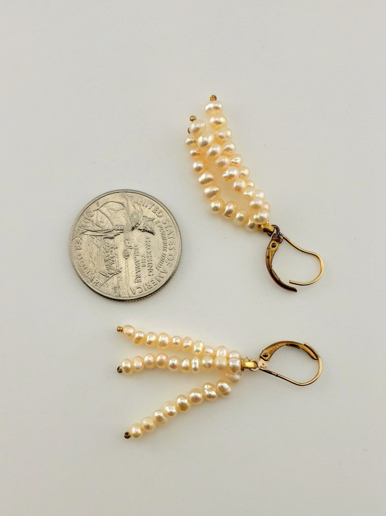 GF Pearl Dangle Earrings