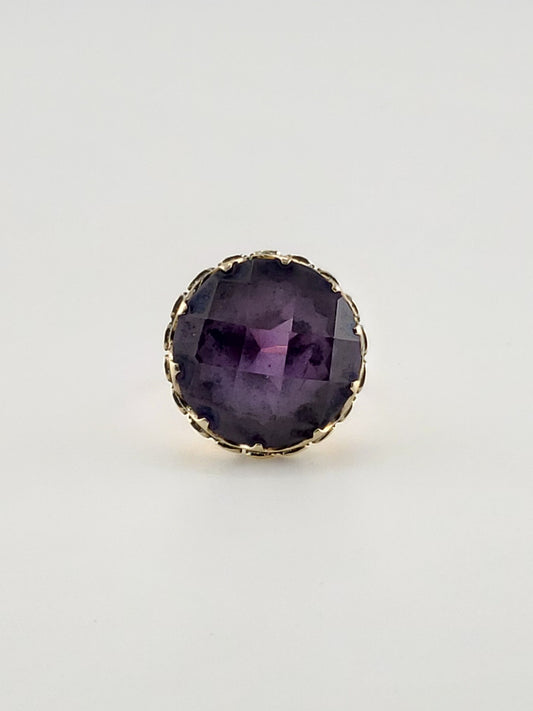 Round Amethyst Ring