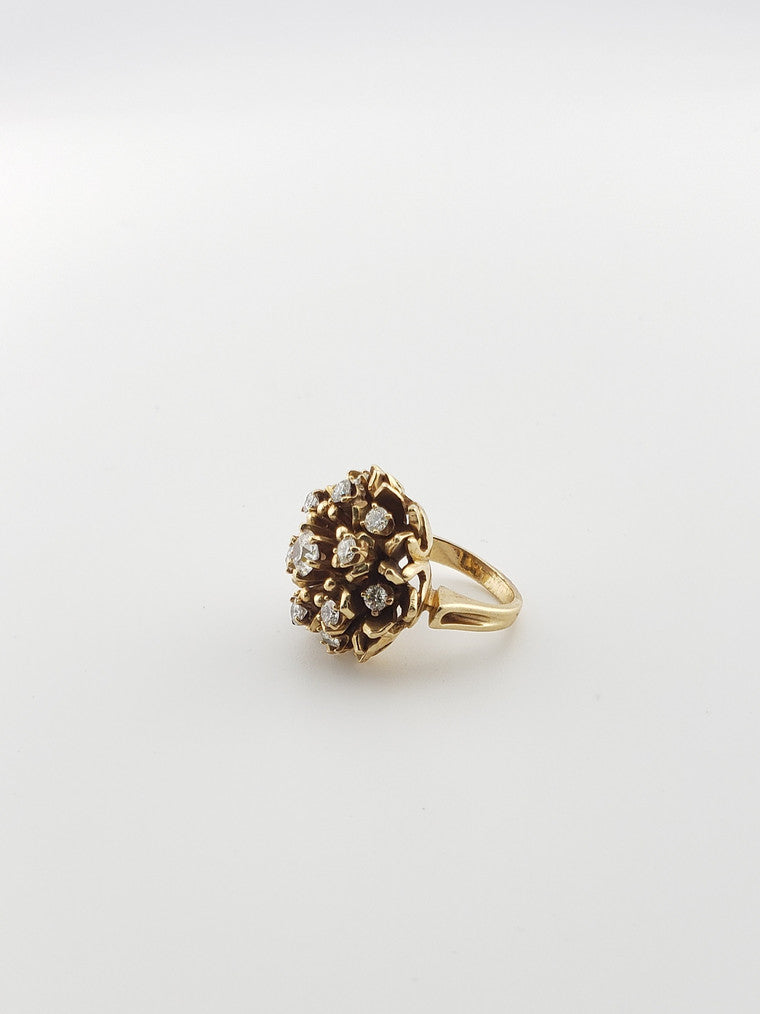 Diamond Cluster Ring