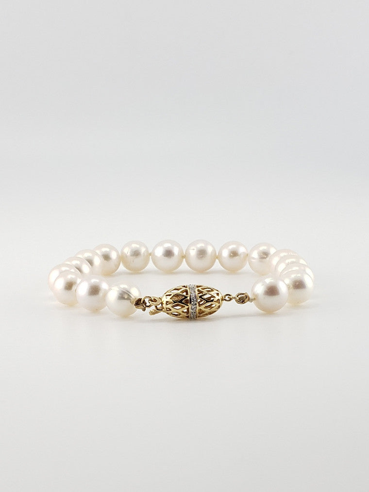 White Pearl Bracelet #7