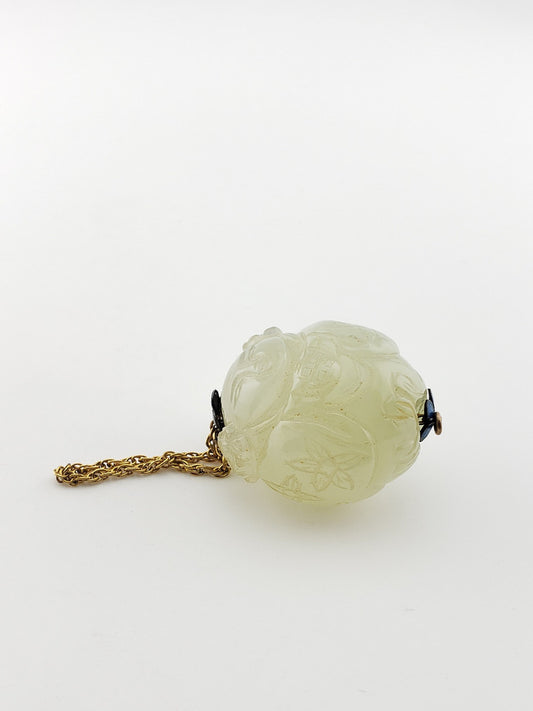 Little Girl w/ Hair Bow Serpentine Stone