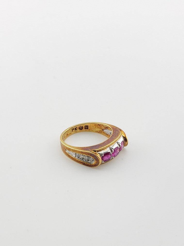 Ruby Trio Ring