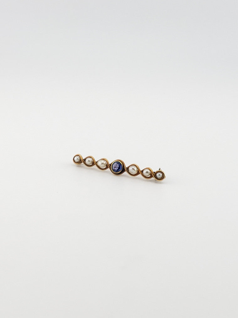 Zircon & Pearl Pin