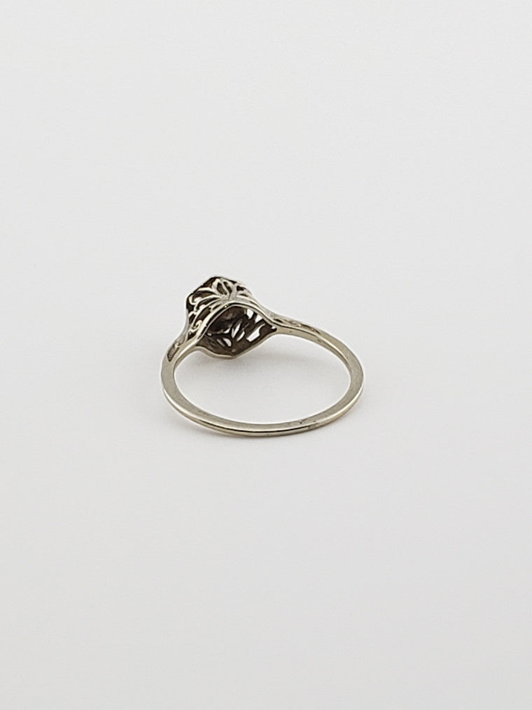 Filigree Diamond Solitaire