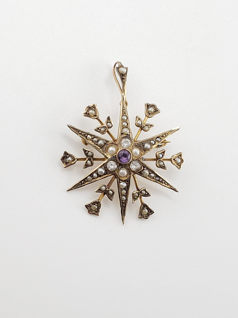 Pearl Star Pin/Pendant
