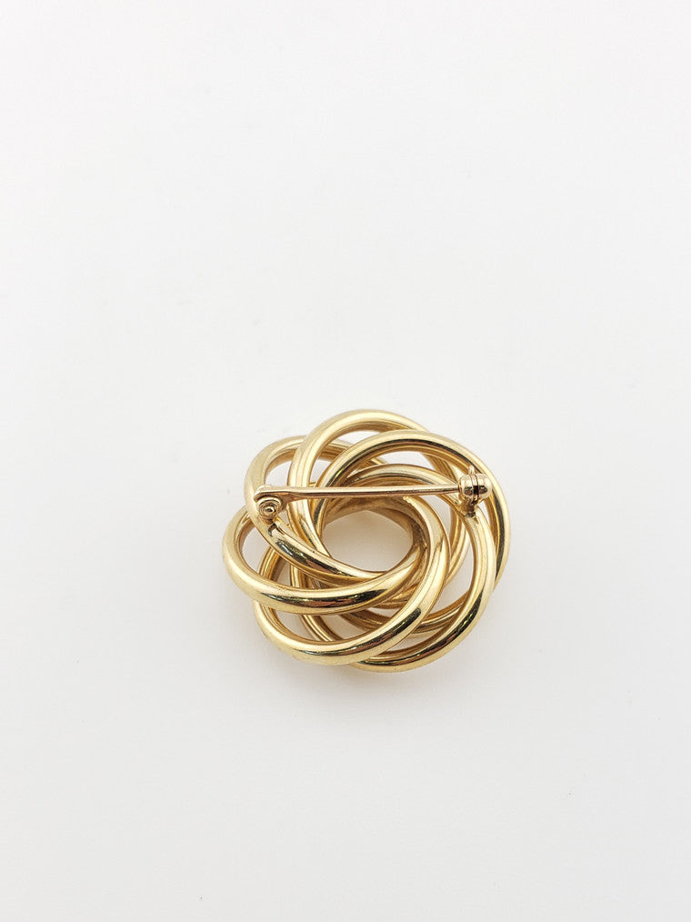 14k Swirl Pin