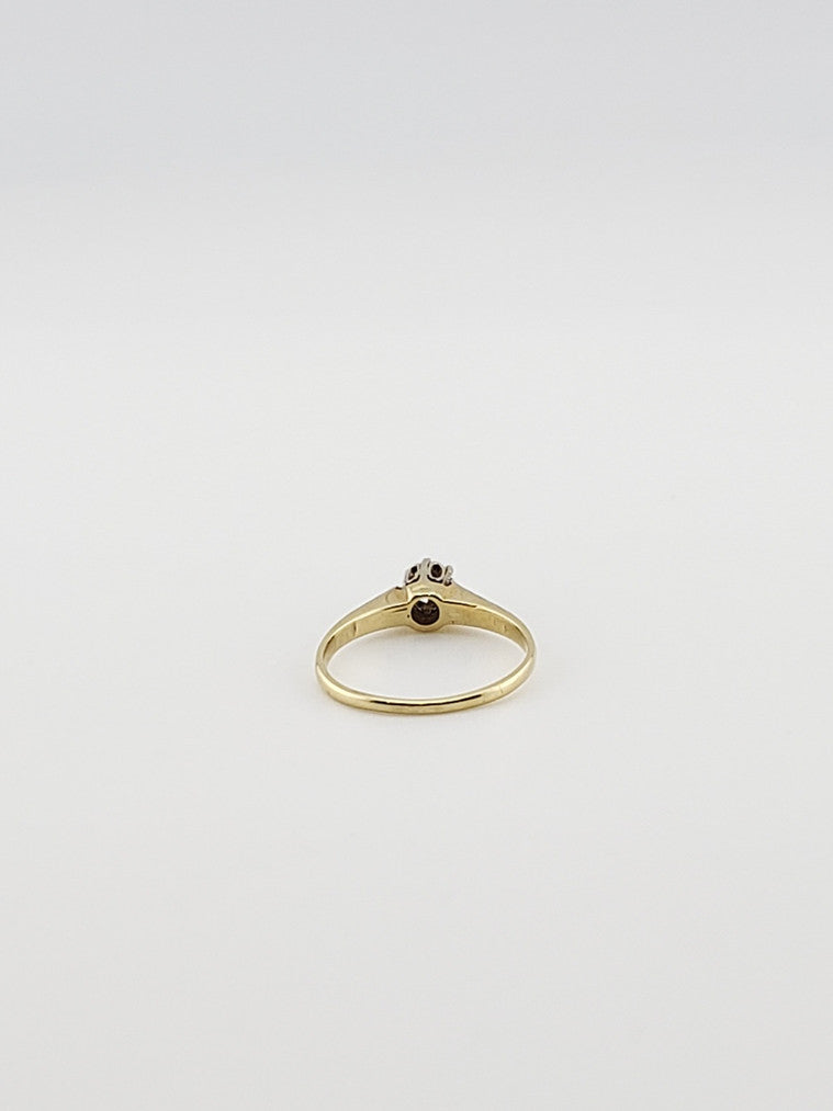 Two-Tone Chevron Ring