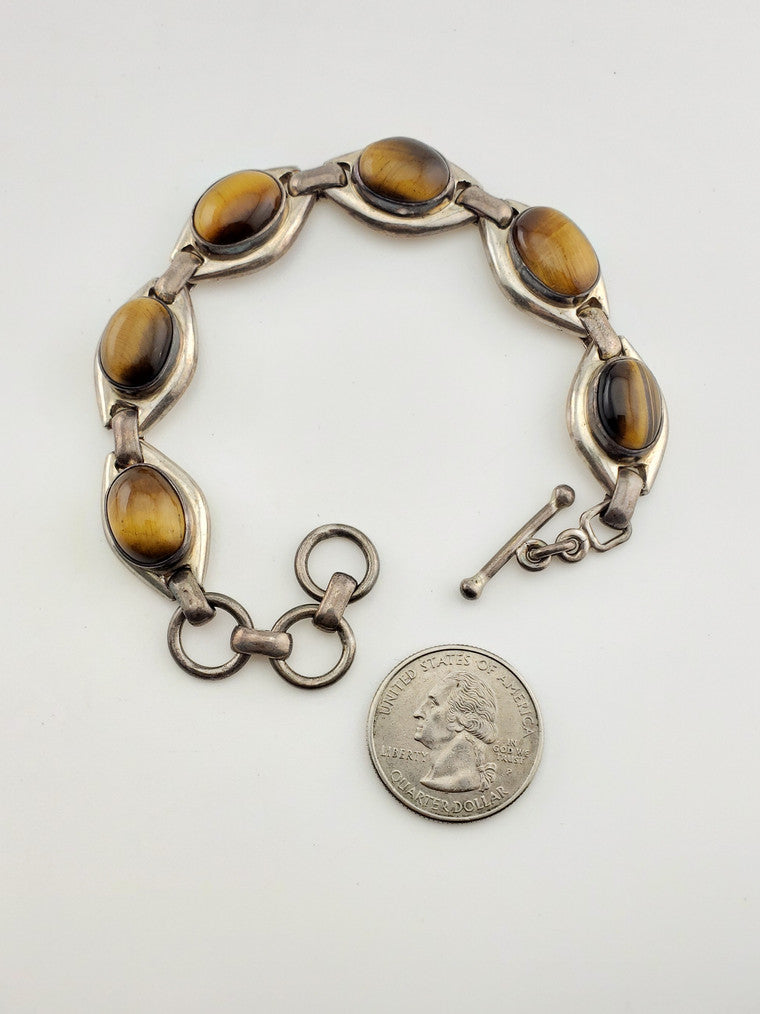 Tiger Eye SS Bracelet