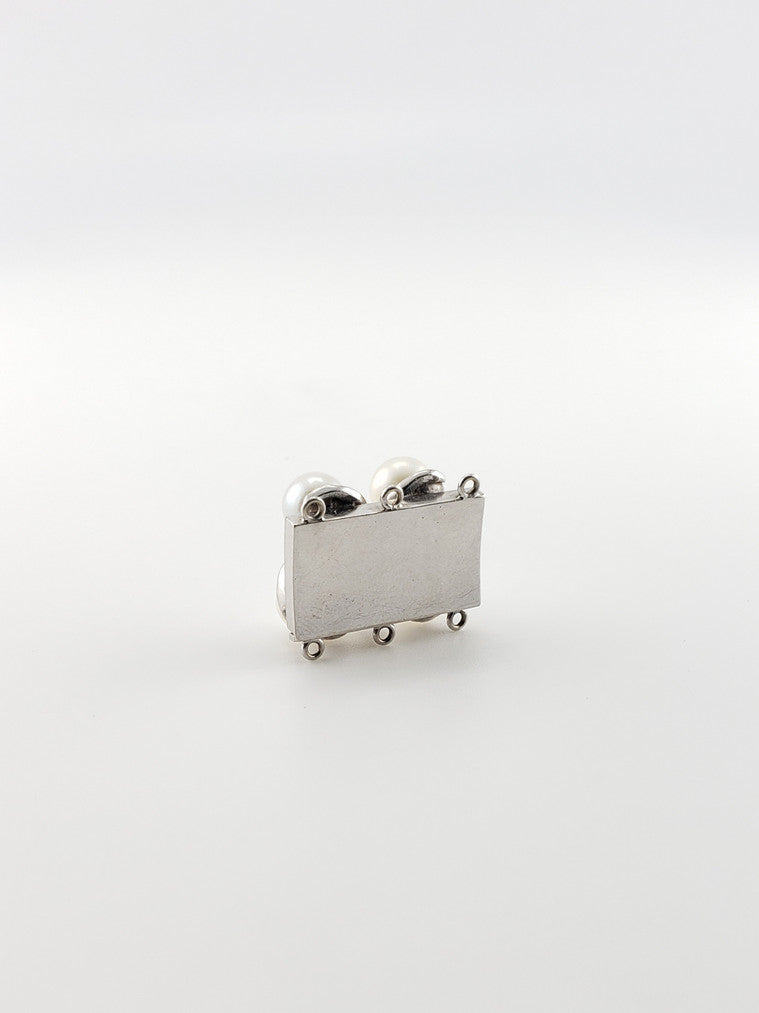 14k Pearl and Diamond Catch