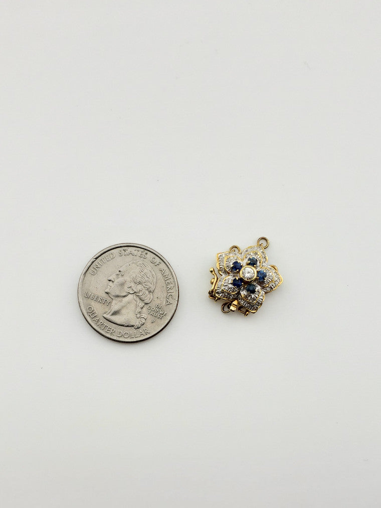 Sapphire and Diamond Clasp
