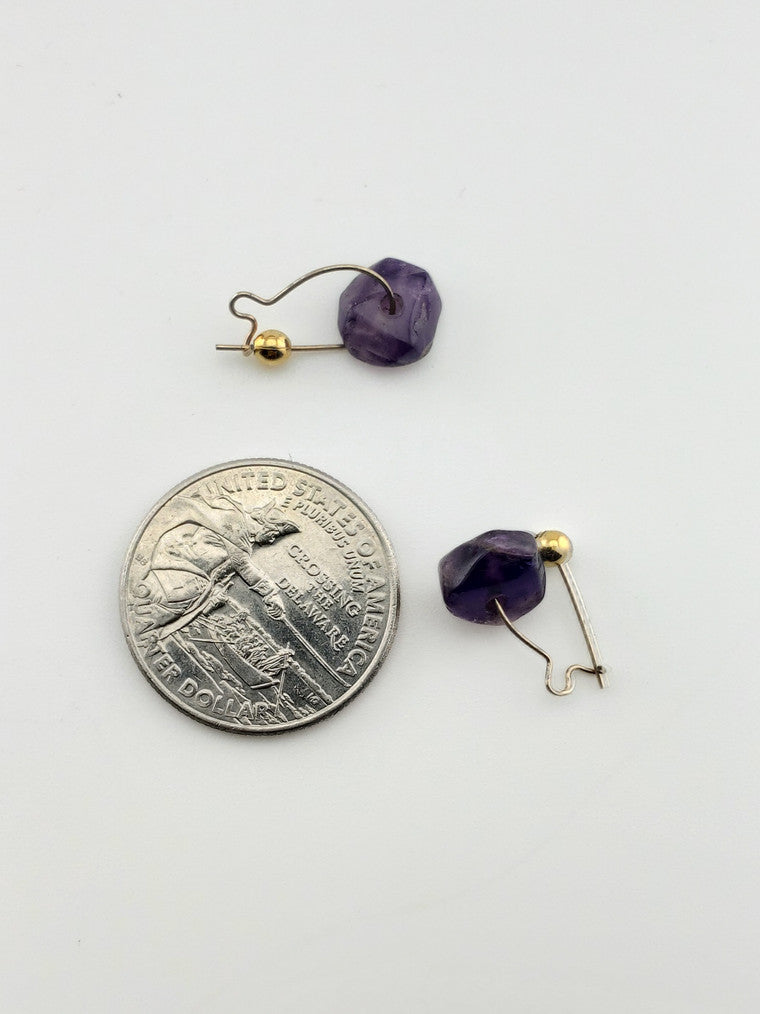 GF Amethyst Earrings