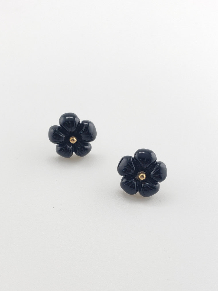 Small Onyx Flower Stud Jackets