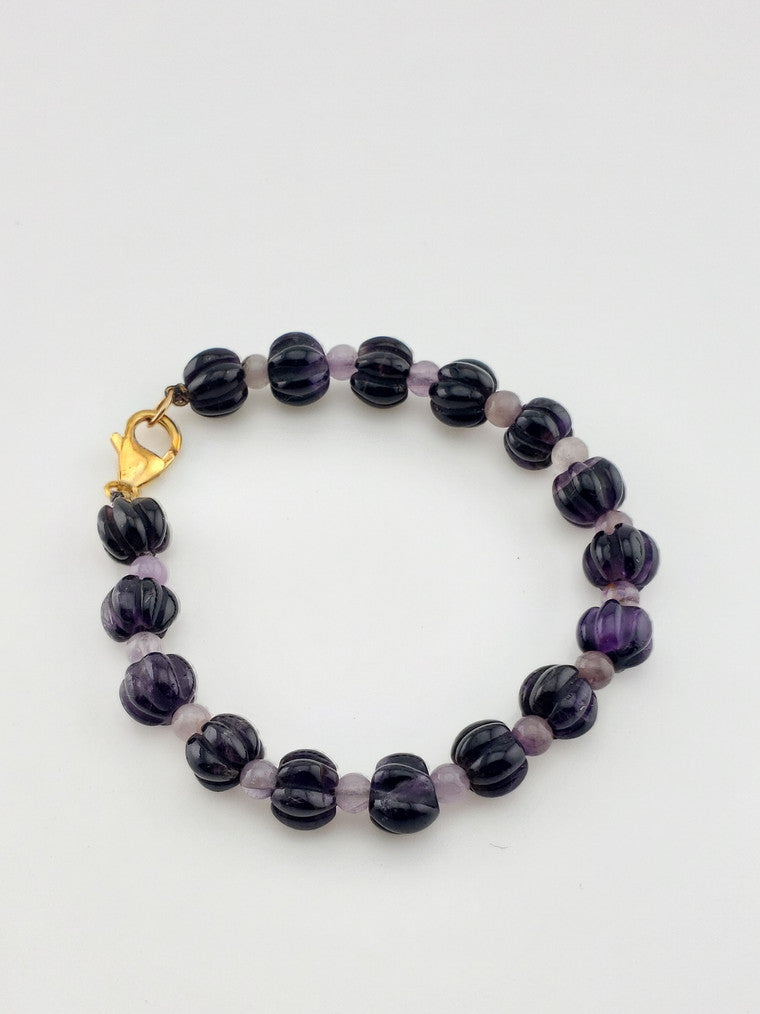 GF Amethyst Bead Bracelet
