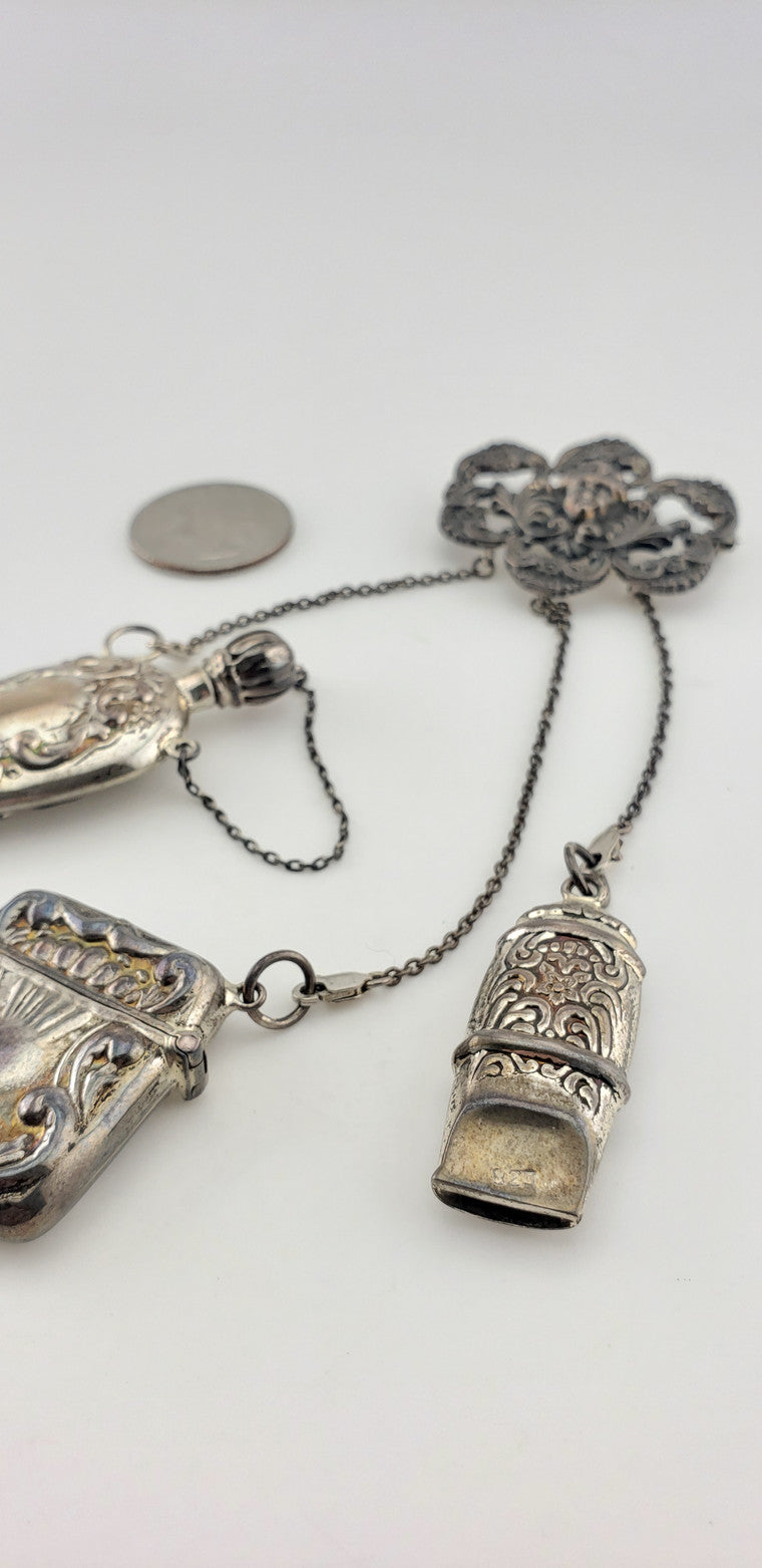 SS Art Nouveau Chatelain Pin