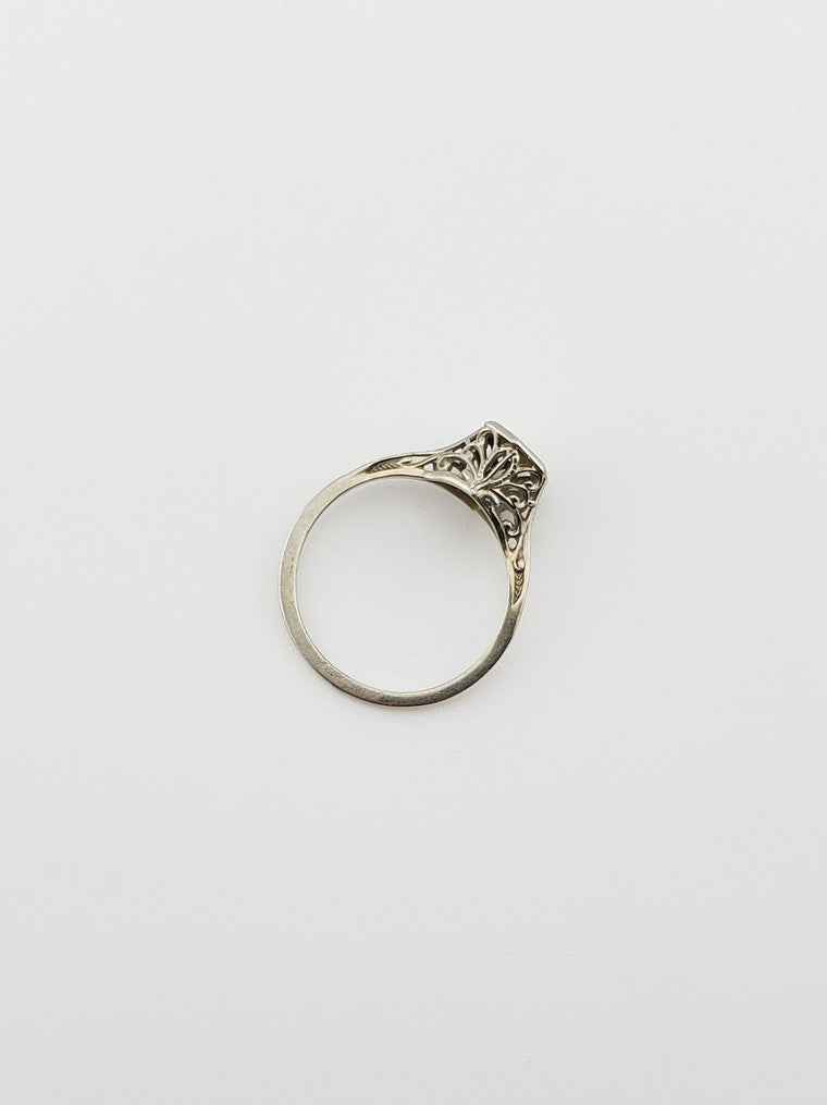Filigree Diamond Solitaire