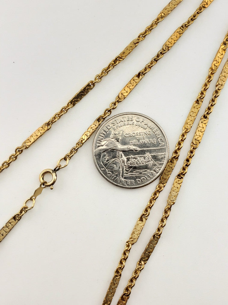 GF Small Bar Link Necklace