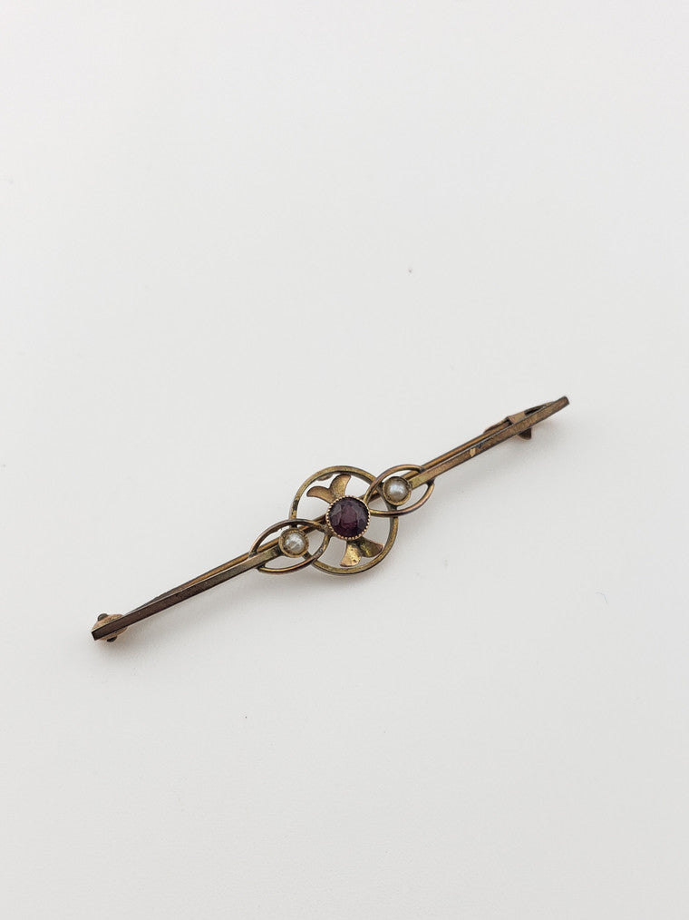 5k Antique Bar Pin