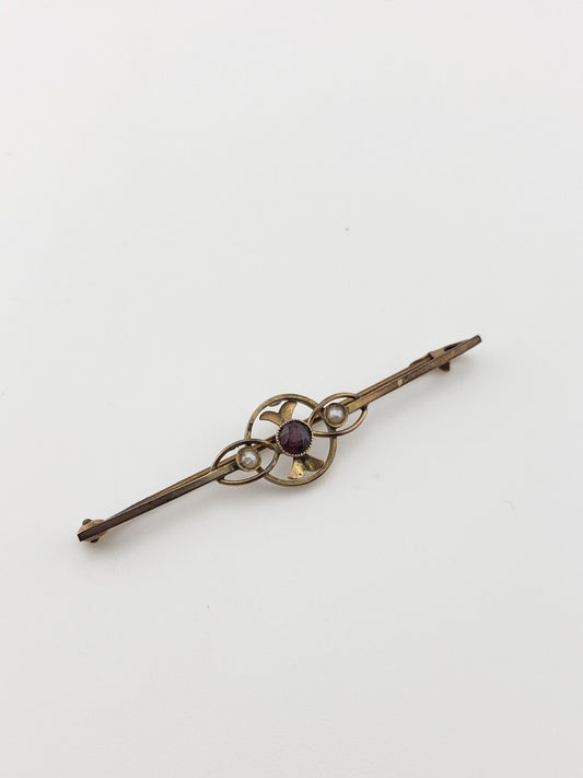 5k Antique Bar Pin