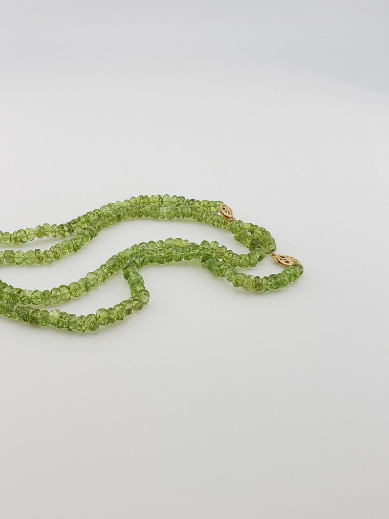 Faceted Peridot Strand
