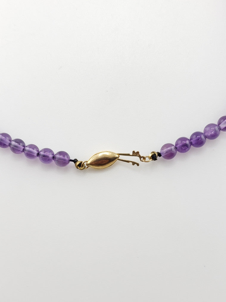 Amethyst Bead Necklace