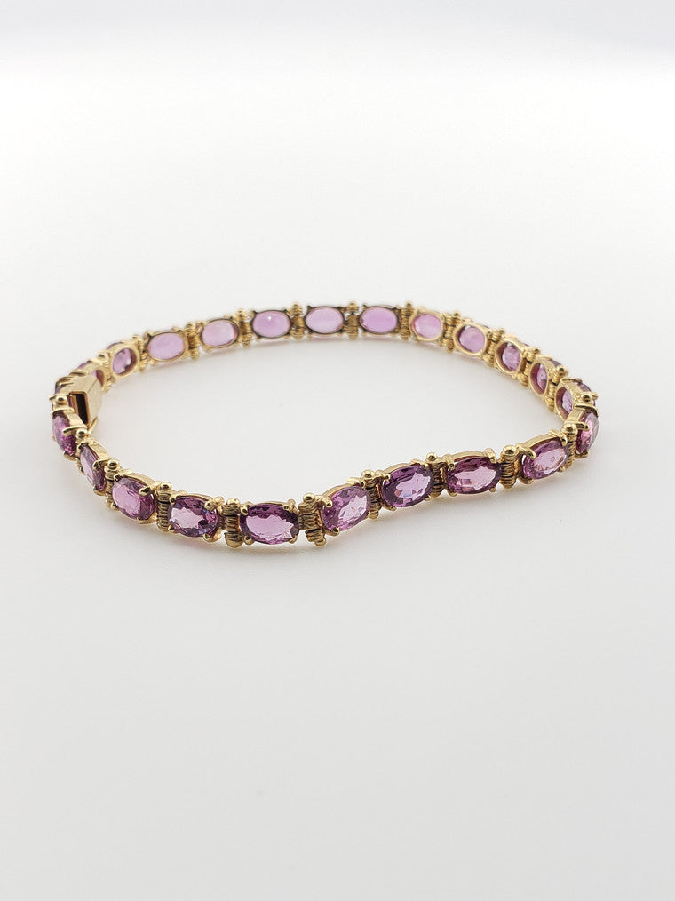 Pink Sapphire Bracelet