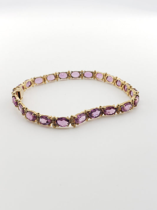Pink Sapphire Bracelet