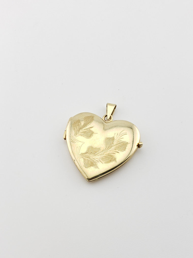 Engraved Heart Locket
